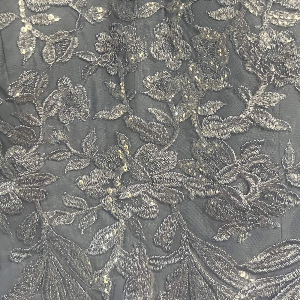 NWT Elegant Lace Overlay Blue Formal Dress - Picture 5 of 10